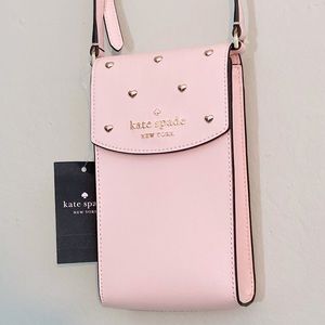 Kate Spade Staci Studded Hearts cellphone crossbody purse NWT